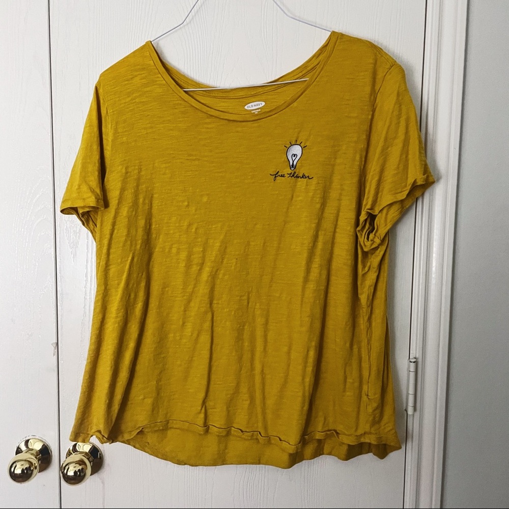 OLDNAVY MUSTARD TEE